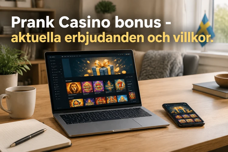 Prank Casino bonus - aktuella erbjudanden och villkor