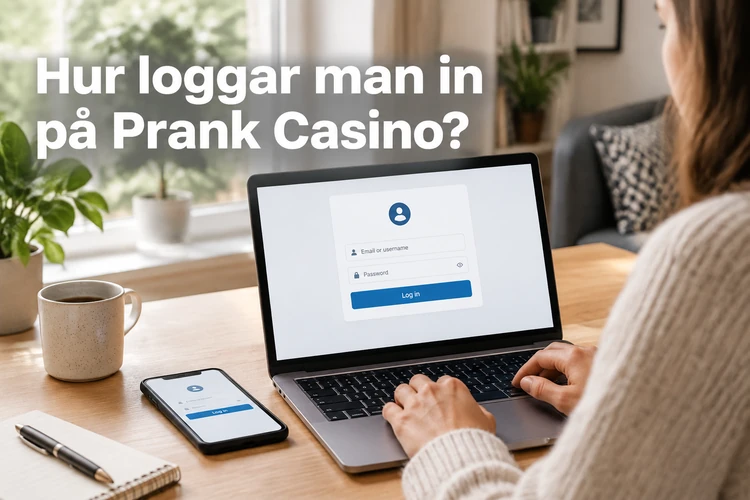 Hur loggar man in på Prank Casino?