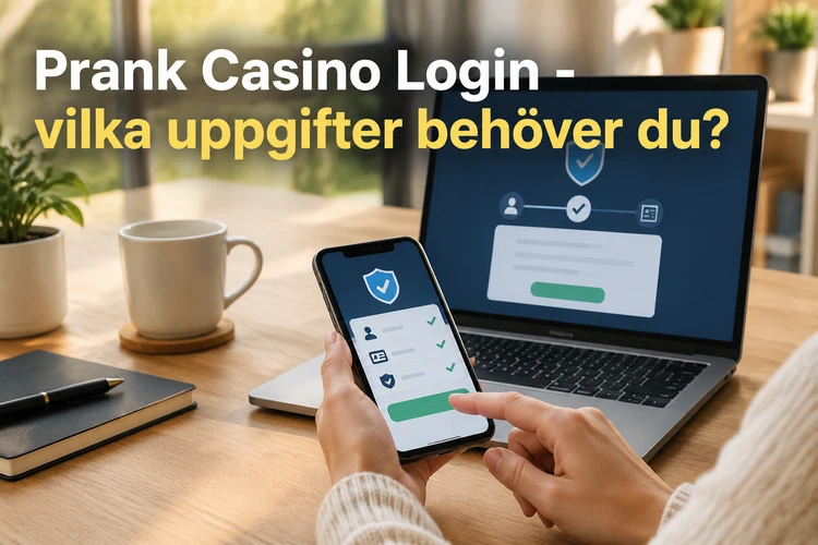 Prank Casino Login - vilka uppgifter behöver du?