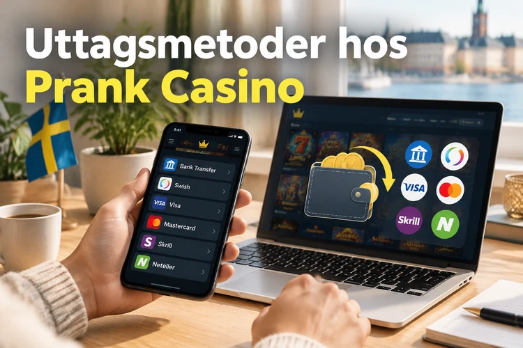 Uttagsmetoder hos Prank Casino
